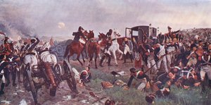 Wieczorem Waterloo AD 1815